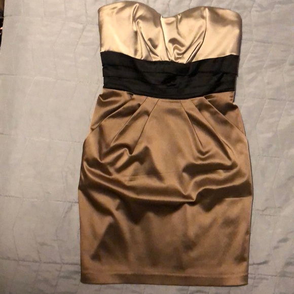 bebe Dresses & Skirts - (2 for $30) Strapless Satin Bustier Bebe Dress